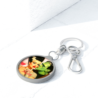 Personalized Bride Of Frankenstein Key Tag | Horror Accessories