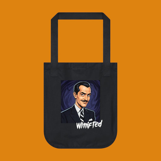 Vincent Price 100% organic cotton personalized tote bag featuring custom horror movie art from The Fright Factory New Orleans.