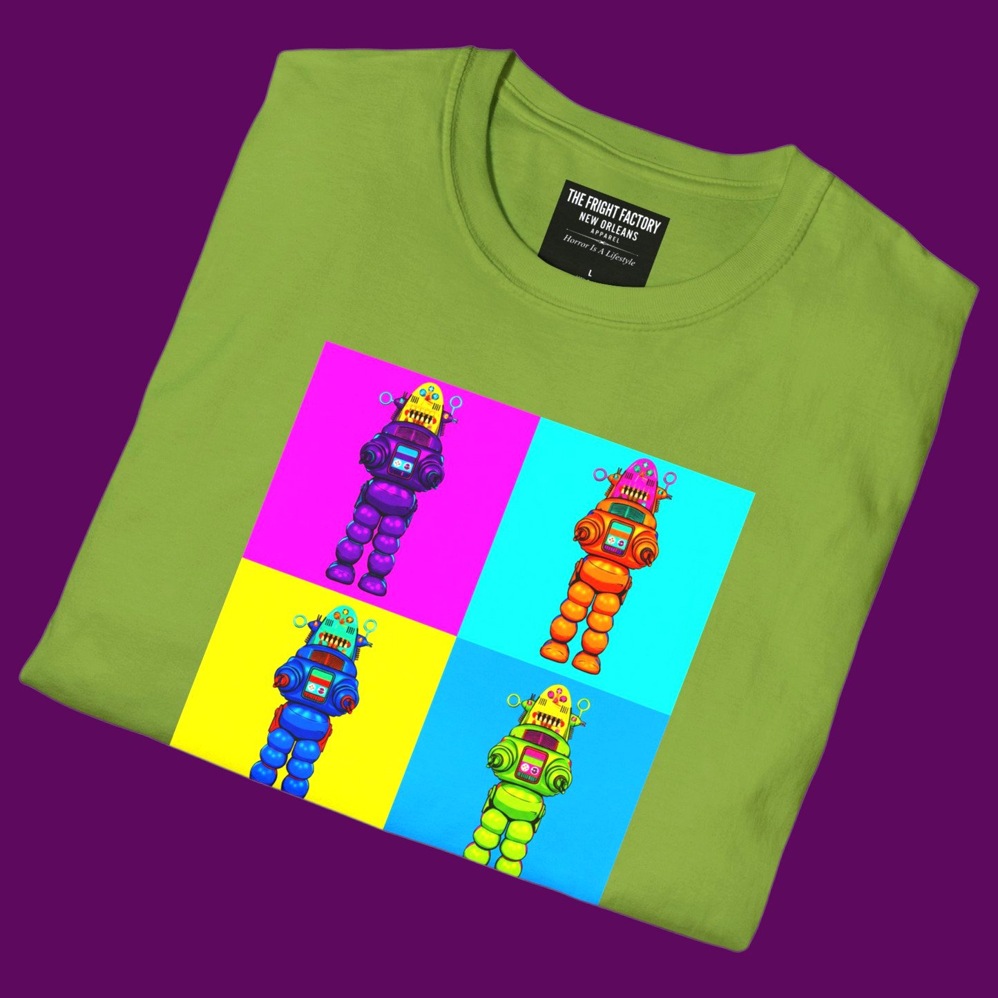 Personalized Retro Pop Art B9 Robot T-Shirt | Sci-Fi Clothing