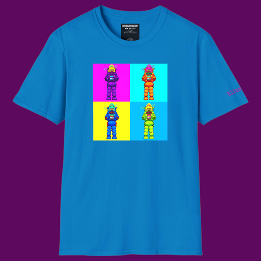 Personalized Retro Pop Art B9 Robot T-Shirt | Sci-Fi Clothing