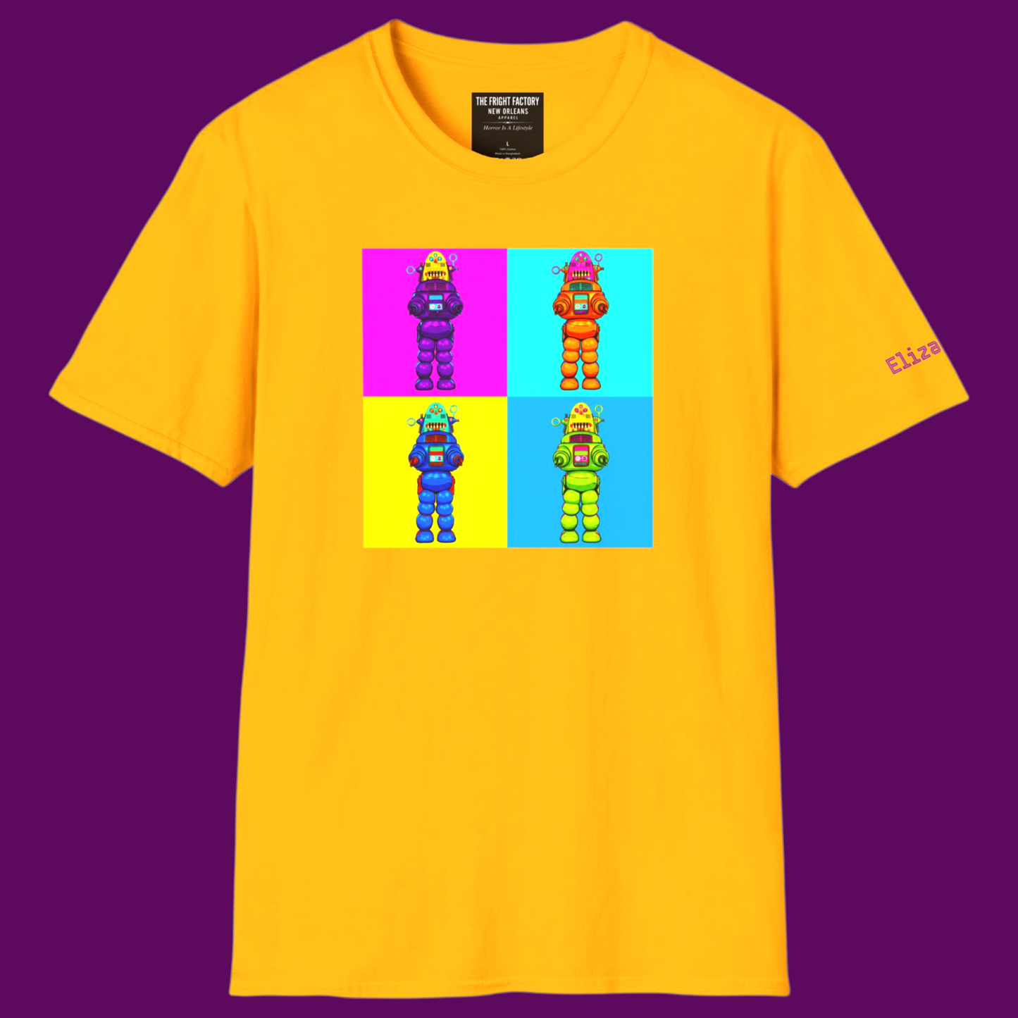 Personalized Retro Pop Art B9 Robot T-Shirt | Sci-Fi Clothing