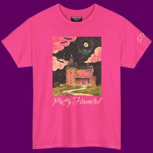 Personalized Pretty Haunted House Graphic Tee | Halloween T-Shirts