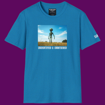 Personalized Alien Unbotherd Graphic Shirt | Retro UFO Tee