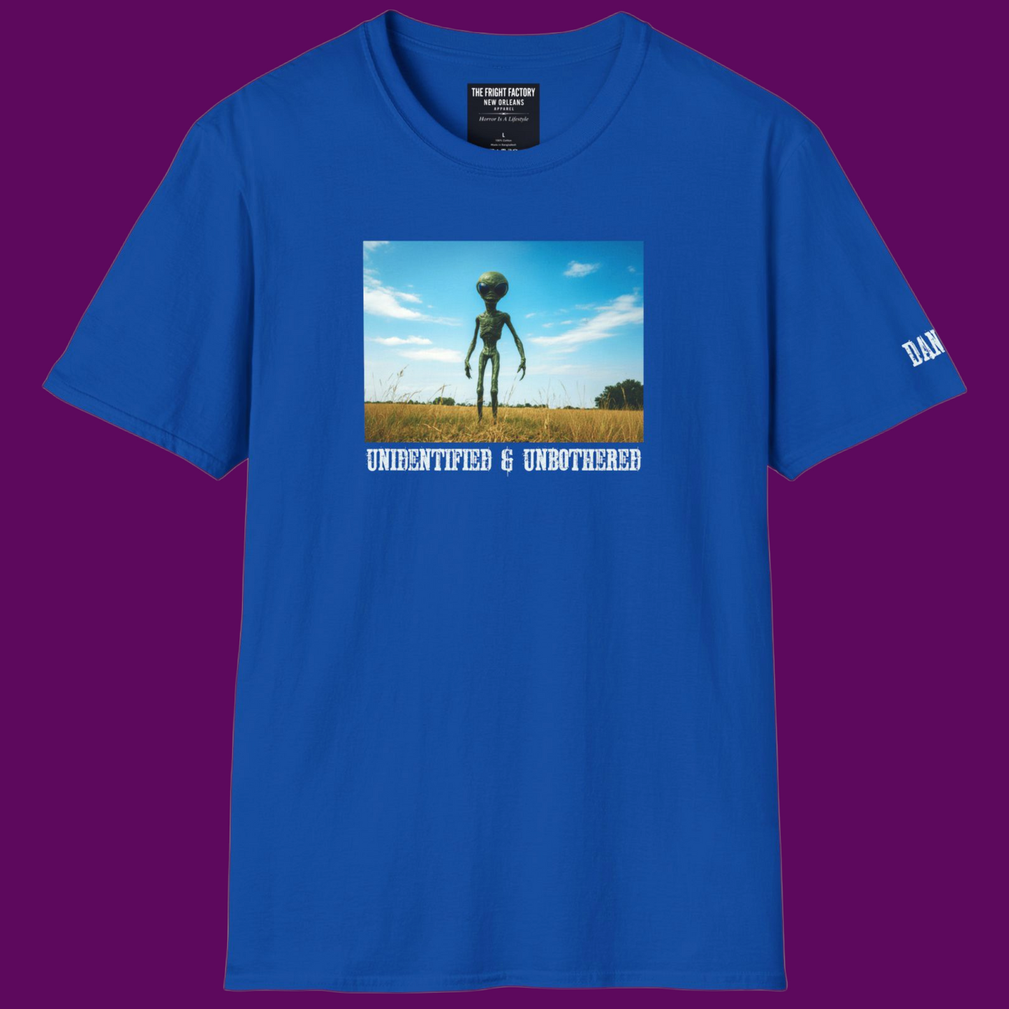 Personalized Alien Unbotherd Graphic Shirt | Retro UFO Tee