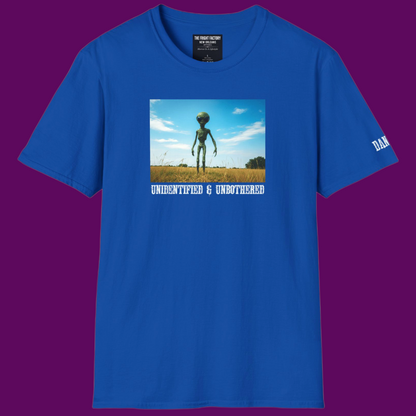 Personalized Alien Unbotherd Graphic Shirt | Retro UFO Tee