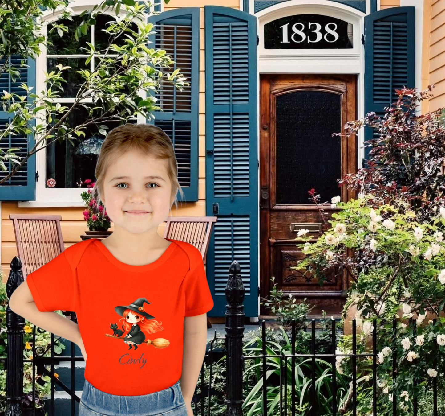 Personalized Little Witch Baby Bodysuit | Baby's First Halloween