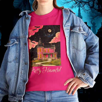 Personalized Pretty Haunted House Graphic Tee | Halloween T-Shirts