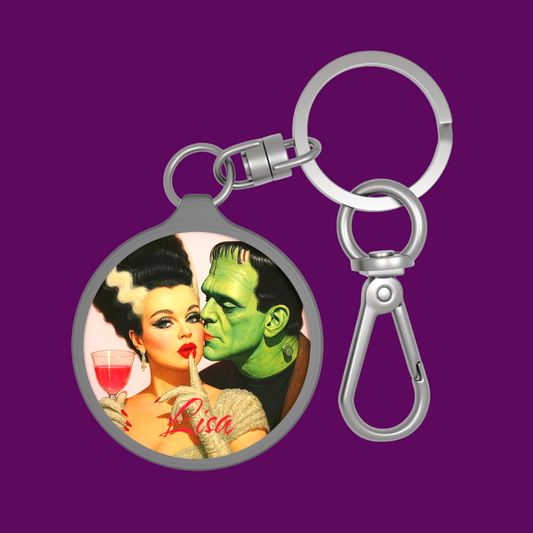 Personalized Bride Of Frankenstein Key Tag | Horror Accessories