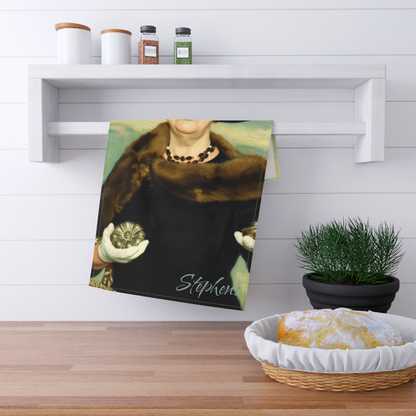 Personalized Aunt Clara Bewitched Tea Towel | Retro Horror