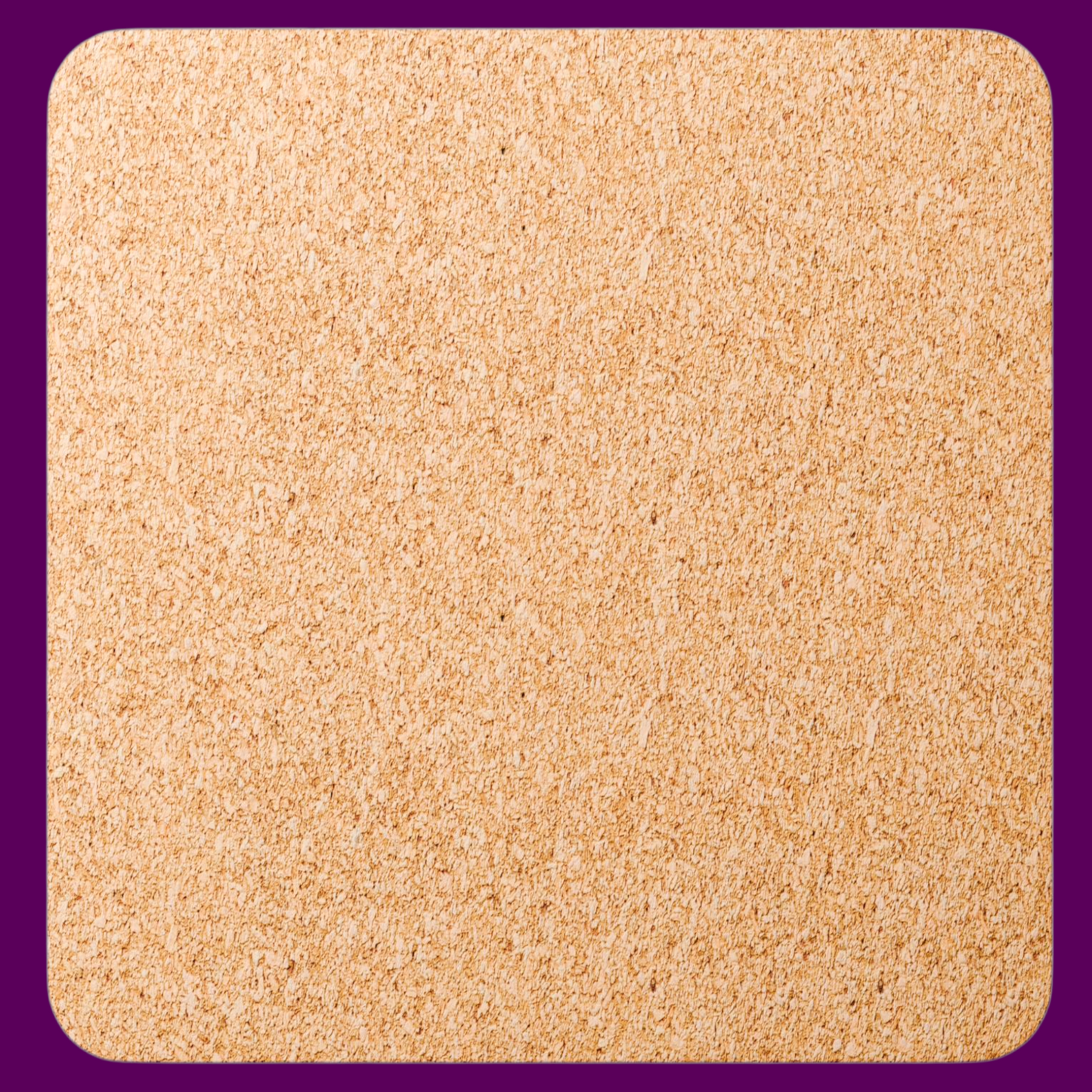 Close-up of Aunt Gladys horror coaster showing the durable non-slip cork backing and heat-resistant surface.