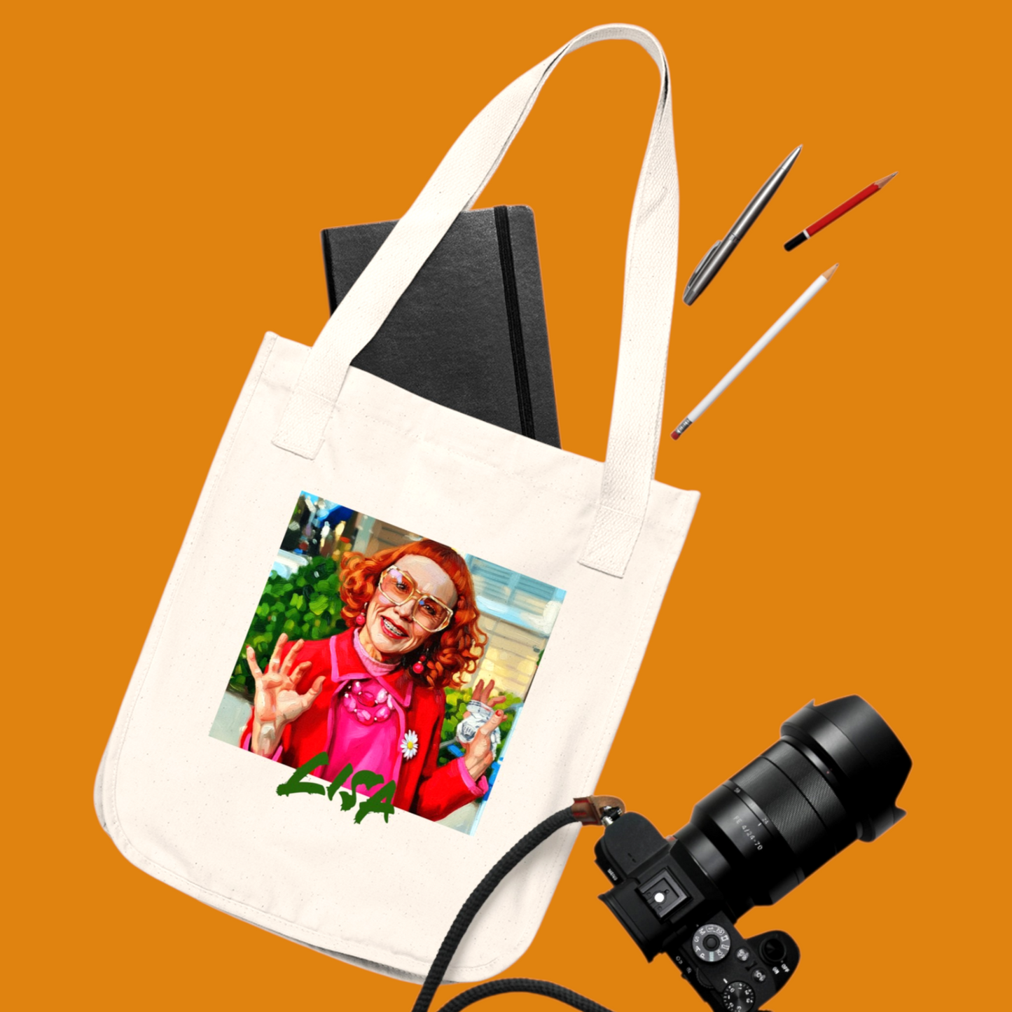 Carry your essentials with a touch of malice. This Aunt Gladys organic cotton tote bag is a personalized horror gift that will not disappoint designed by Fright Factory NOLA. Shop now.