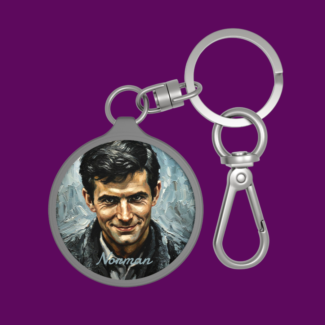 Personalized Bates Motel Key Tag with Metal Keyring by The Fright Factory New Orleans - Custom Psycho Movie Tribute